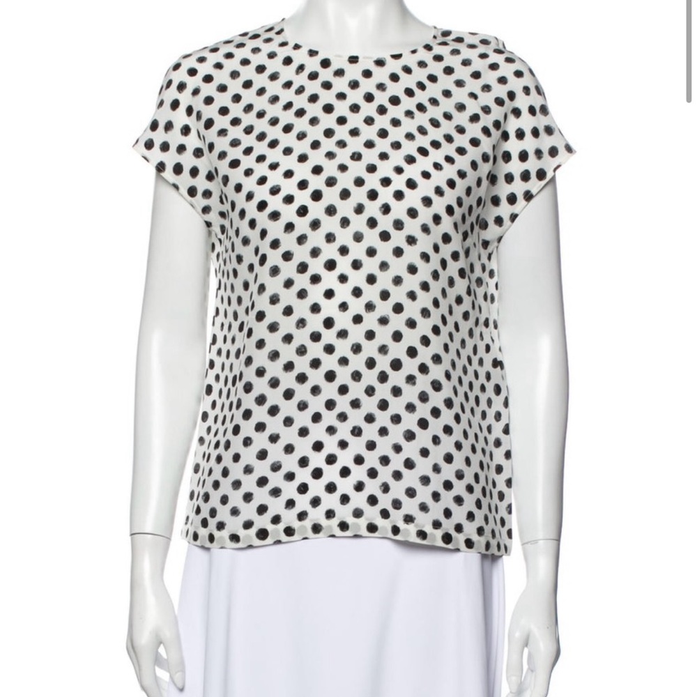 Dolce & Gabbana Silk Polka Dot Blouse
